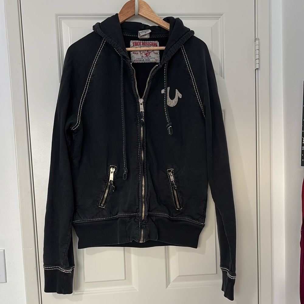 True Religion Graphic Label Hoodie